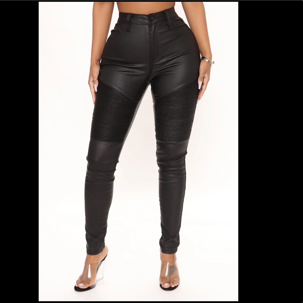 Never worn faux leather pants
